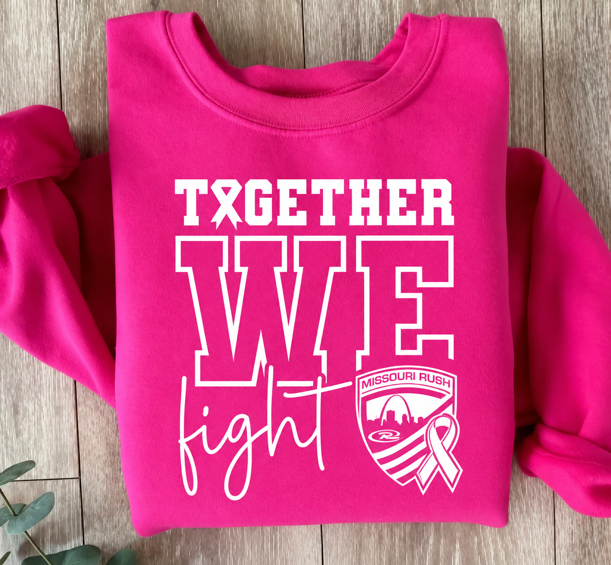 Missouri Rush Breast Cancer Awareness Crewneck Sweatshirt