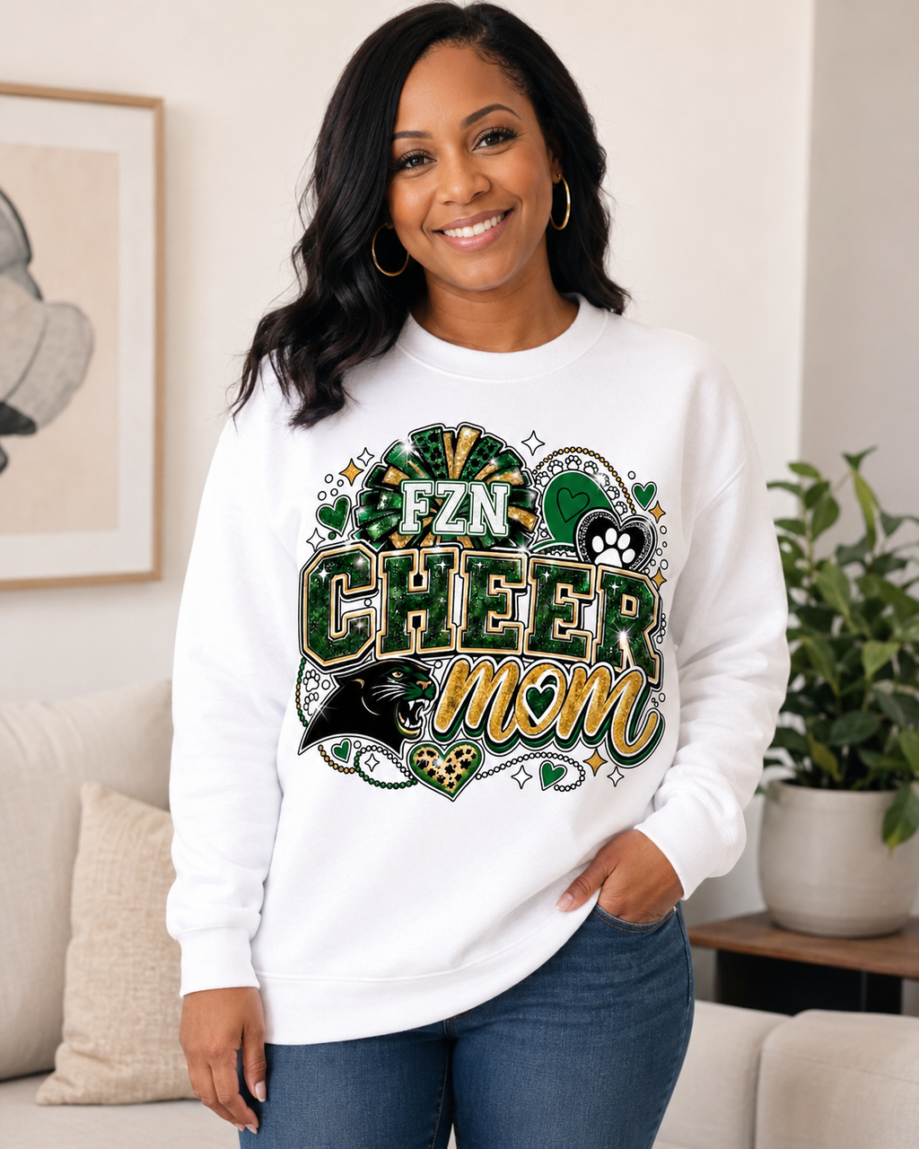 FZN Cheer Mom Crewneck