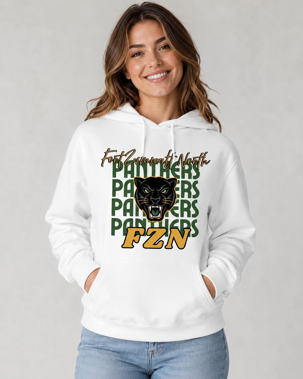 FZN Panther Stacked Hoodie