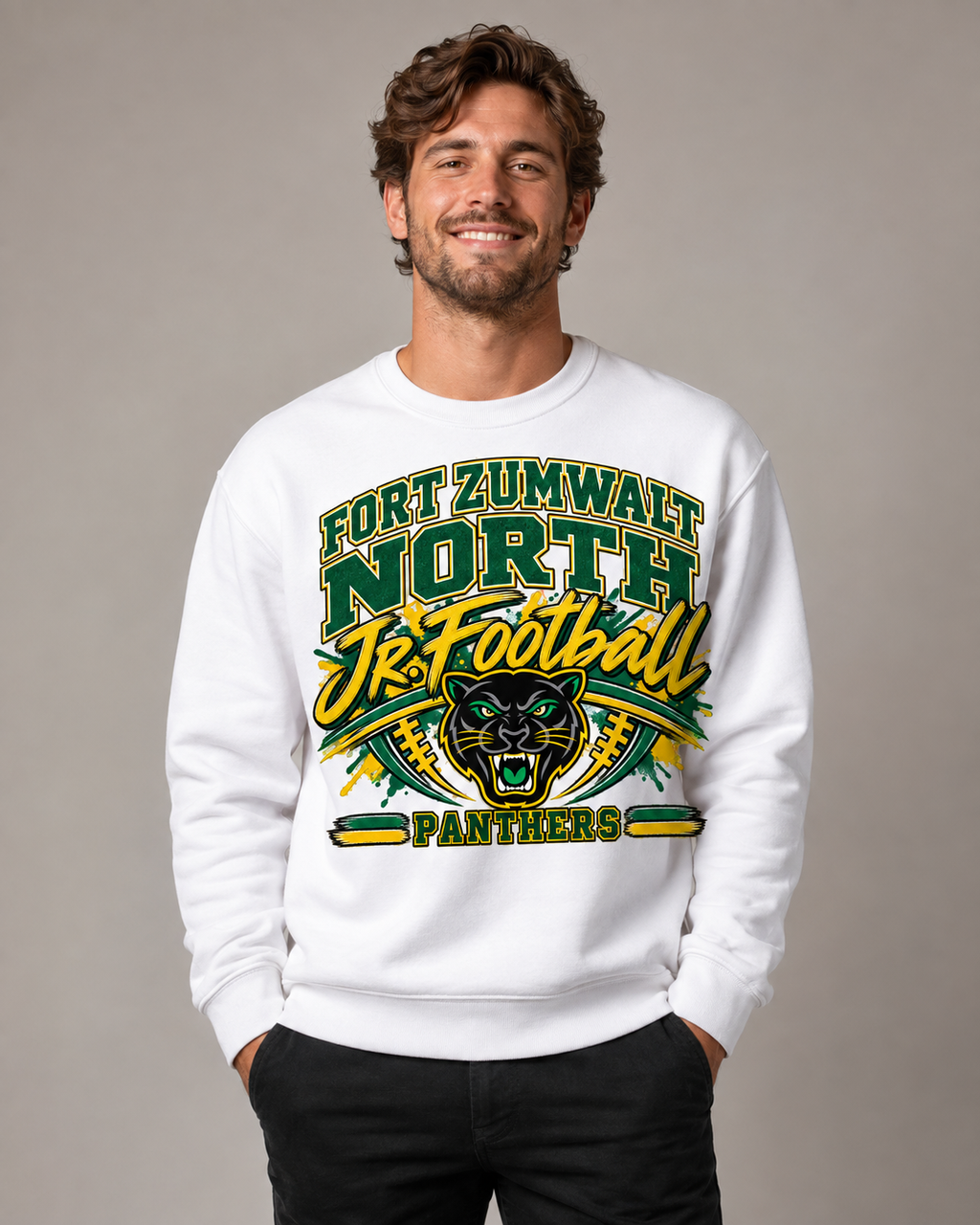 Jr. Panther Football Pride Crewneck