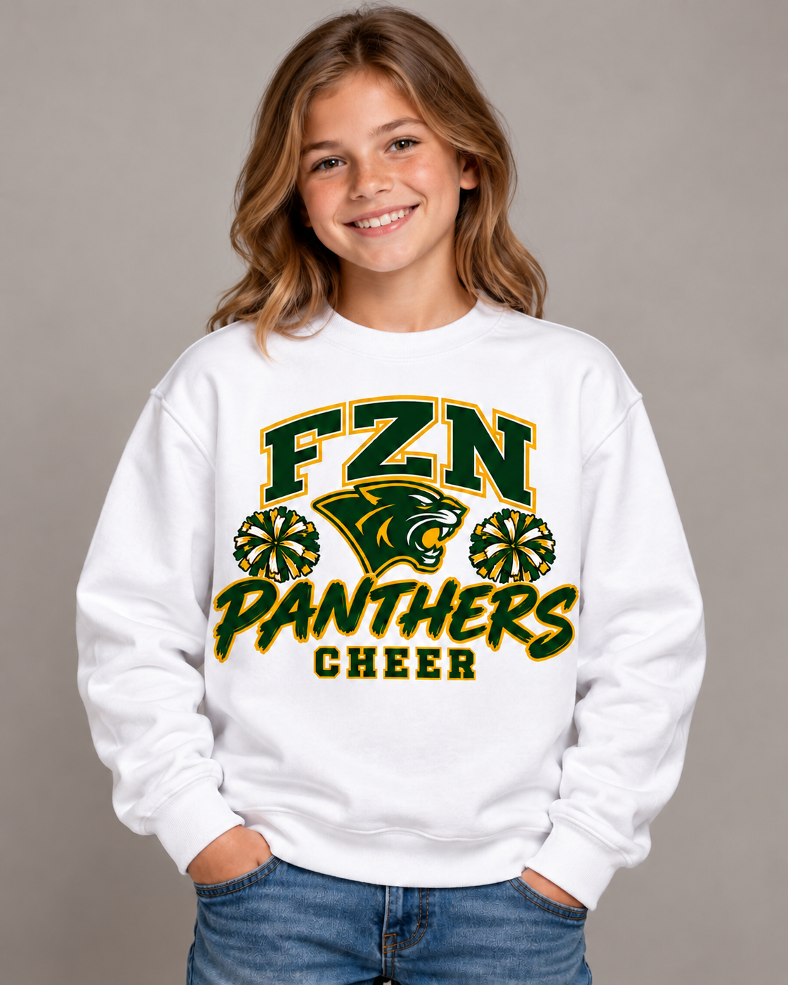 Panther Cheer Pride Crewneck