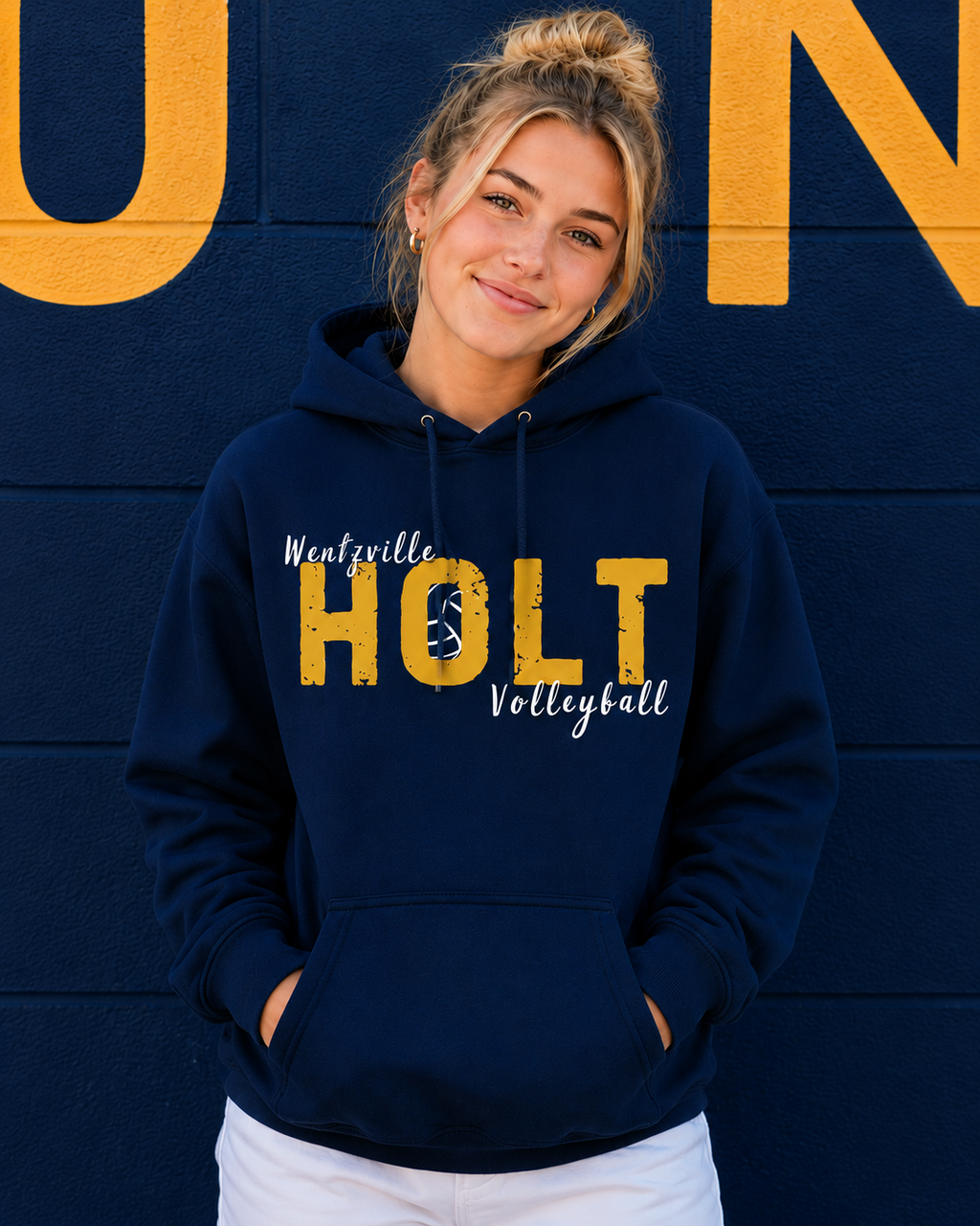 Holt Volleyball Vintage Hoodie