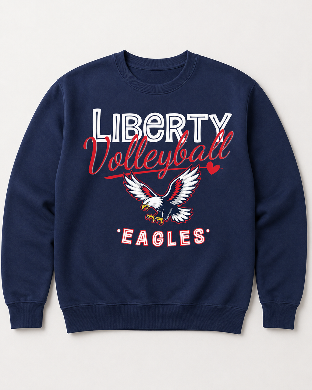 Liberty Love Volleyball Crewneck