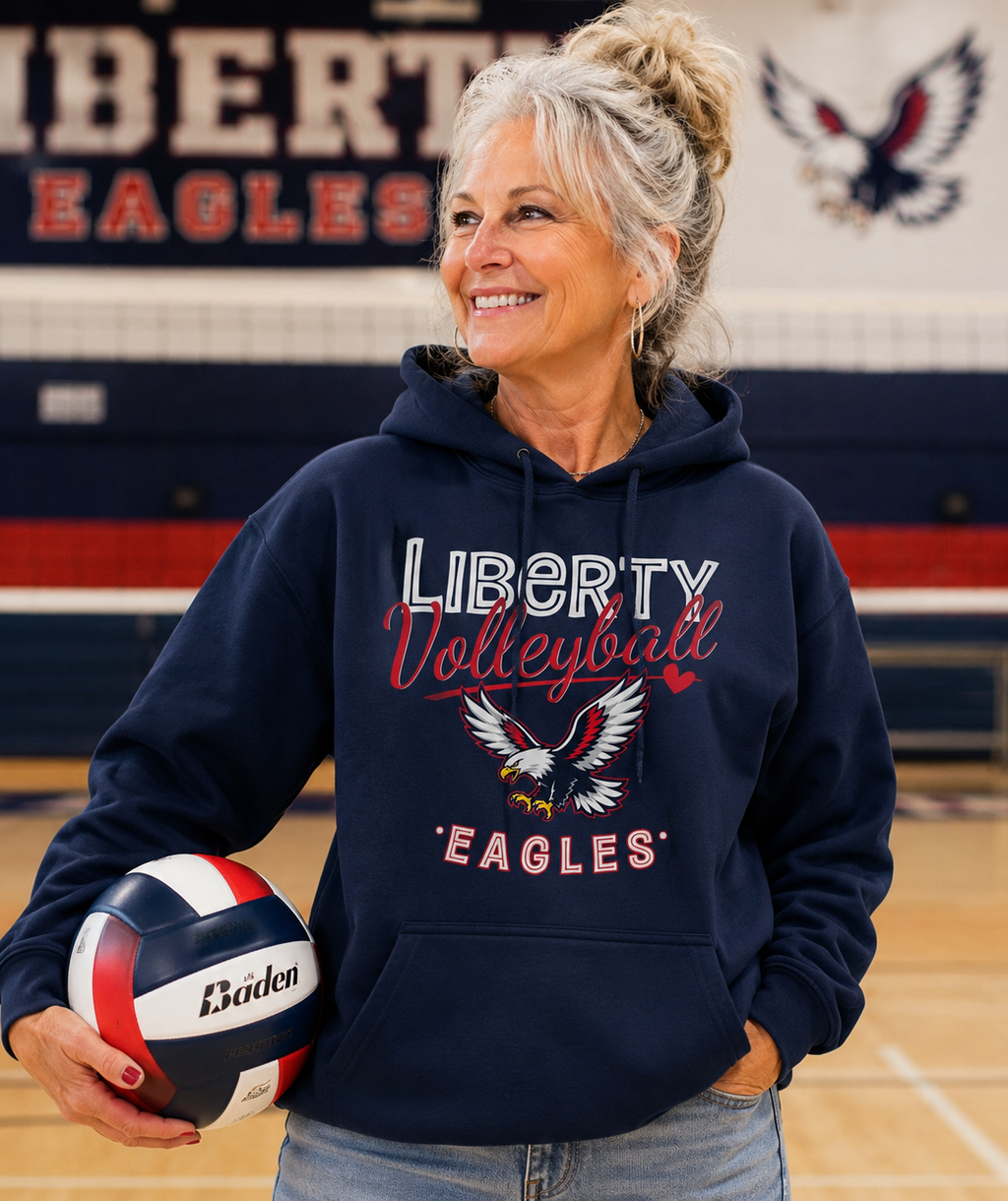 Liberty Love Volleyball Hoodie