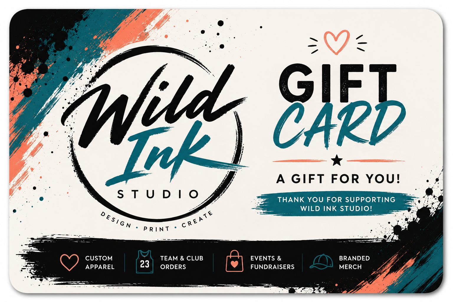 Wild Ink Studio Gift Card