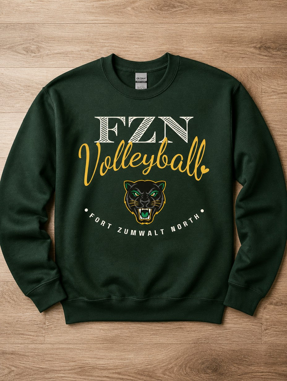 FZN Volleyball Love Crewneck