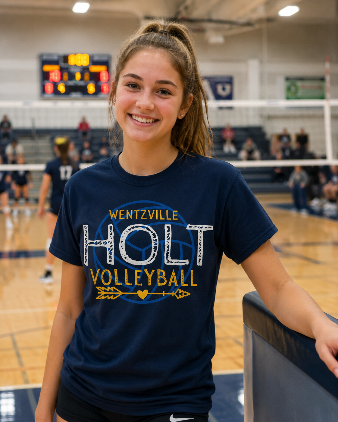 Holt Volleyball Heart Arrow T-Shirt