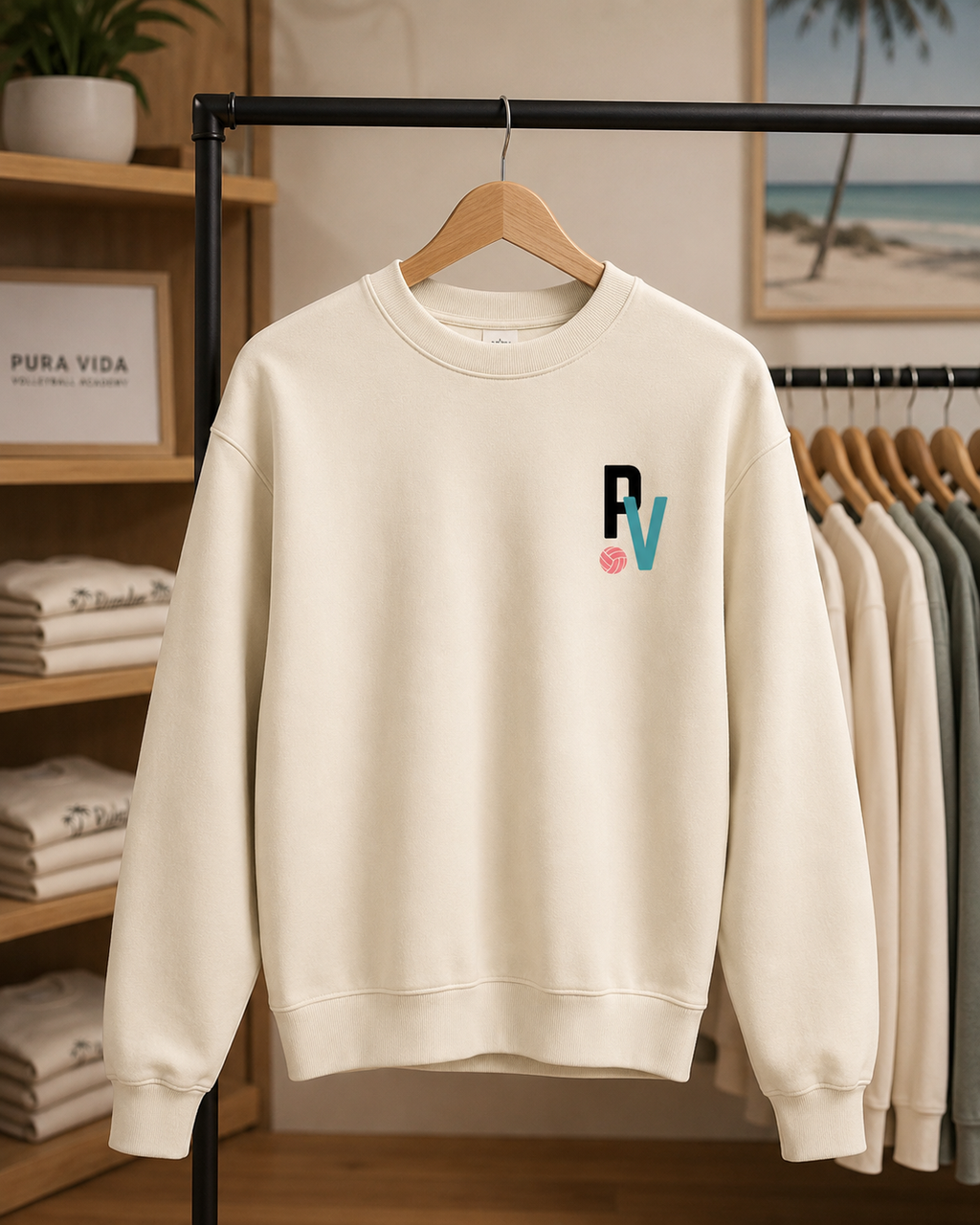 Pura Vida Faded Crewneck