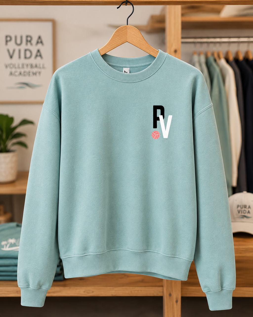 Pura Vida Faded Crewneck
